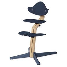 STOKKE Nomi成長椅-橡木/海軍藍，兒童餐椅學習椅，全新現貨供應，人體工學設計，安全舒適。, 1個