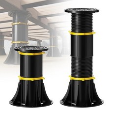 파라폭스 조절식 침대 프레임 센터 지지대 다리 - 미들 슬랫 캐비닛 및 기타 가구용 PCS 교체 2종