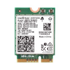 듀얼 밴드 2400Mbps 무선 WiFi 6 인텔 AX201 블루투스 5.0 키 E CNVio 2 카드 AX201NGW 2.4Ghz5Ghz 802.11acax 산업용 등급 정밀, 듀얼 밴드 2400Mbps 무선 WiFi 6 인텔 AX
