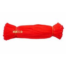 威威五金 紅色網袋 蒜頭網袋 柳丁袋 伸縮袋, 1個, 紅色, 約30公分