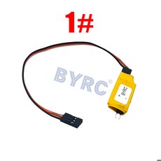 수신기 조명 스위치 켜기/끄기 제어 전자 스위치1 2 3 4 RC 비행기 자동차용 독립 전원 공급 장치 최대 출력 10A, [01] 4  Light Control, 1개