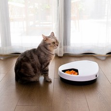 [하이메르펫] 스마트 냉장 피더 F10 온도조절 자동급식기 고양이 강아지 온도조절, 1개, 화이트, 330ml