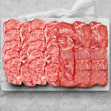 1++ 투뿔 한우 구이 배부른 모둠 한판 2종 세트 800g, 1세트