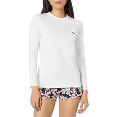 Roxy 여성용 STANDARD 스탠다드 Enjoy WAVES 웨이브 긴소매 UP 업F 50 래쉬가드 밤. L