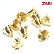 골드 작은 징글벨 금속 벨 크리스마스 트리 파티 장식 공예 홈, 1개, 2. 25mm