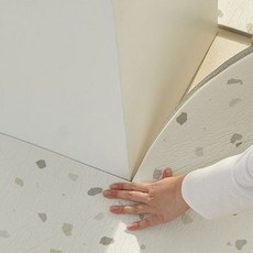 층간소음 셀프시공 안전소재 롤매트 140cmx2m 테라조+글로벌커머스랩Shop, 빠른배송