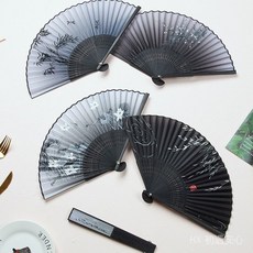 多款可選 中國風舞蹈扇女折疊扇 古裝漢服小復古布古典古風扇, 牡丹花開, 1個