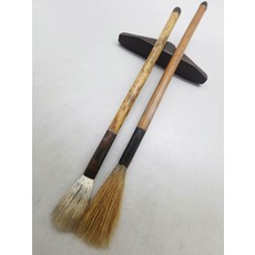 駱峰 80年代老毛筆 細光峰純羊毫長鋒鬥筆 2支打包 純動物毛 國畫筆, 1個, 參考詳情頁