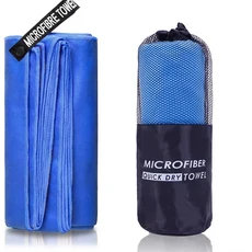 빠른 건조 목욕 타월 40x80/80x160CM 블루 그레이 그린 오렌지 강한 흡수성 마이크로 화이버, 03 Dark blue, 03 Dark blue