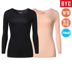 BYC 보디히트 기능성 여성 내의 긴팔 상의 B0717 히트텍