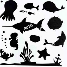 ST-CU1-0280 造型模板 蝶古巴特DIY 簍空模板 塗鴉模板 繪畫模板, 1個