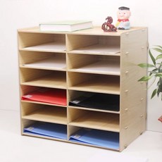 A4 종이 파일 수납함 회사 선반 우드 서류함 보관, P. DSJ0 로그