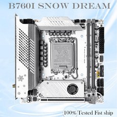 JGINYUE B760I SNOW 마더보드용 ITX DREAM DDR4 메인보드 완전 미니 작동 64GB 완료 1700 HDMI DP 테스트 B760