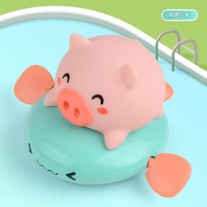 萌趣小豬 浴室發光釣魚玩具, 上鍊小豬盒裝, 1套