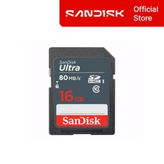 샌디스크 울트라 80MB s SD 카드 SDSDUNS-016G-GN3IN, 16GB, 1개