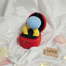 리빙릿 프로포즈링 인형 대왕 다이아 반지 웨딩 고백 기념일, 반지+보관함