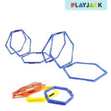 스피드그리드 육각 연습용사다리, 블루, 1개