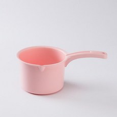 다용도 물국자 바가지형 욕실 주방 겸용, 1개, 핑크 짧은 손잡이