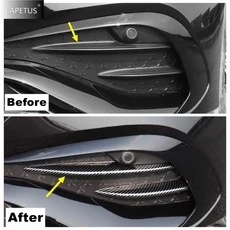 벤츠 E클래스 W214 E200 E220 E260 E300 24-26년 프론트 범퍼 안개등 그릴 트림 커버 호환, 광택 있는 스타일