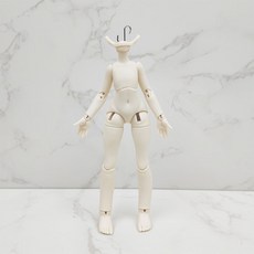 BJD 12分 人偶 素體 - 關節可動娃娃素體, 1個, 單素體