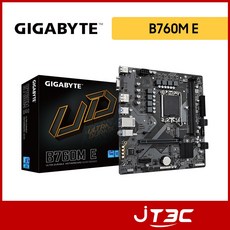 GIGABYTE 技嘉 B760M E 主機板，支援Intel處理器，高效散熱，穩定耐用