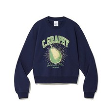 매장정품 코드그라피 CGP (우먼) 프루츠 세미 크롭 맨투맨_다크네이비 CBDSWTL451DN 118943