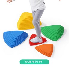 MONI 밸런스스톤 운동 감각 유아체육 밸런스 균형, 1개, 베이직 5개