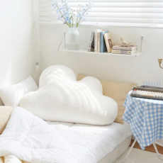 소하임 밀크몽 구름 대형 등쿠션, 크림밀크