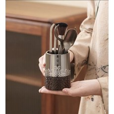 純鈦茶道六君子 整套茶具配件 黑檀木 茶夾 茶刀 茶針 茶勺, 商品主圖, 1個