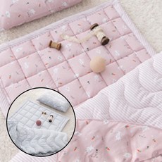 낮잠이불세트 어린이집준비물 낮잠이불패드 낮잠패드 추천, 2.보들래빗 인디핑크