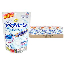 EARTH 地球製藥 パプルーン トイレボウル 發泡馬桶清潔粉, 180g, 24包