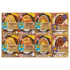 오뚜기 오즈키친 덮밥소스 4종 2개씩(치킨마크니+크랩푸팟퐁+포크키마+직화고추짜장), 1세트, 1.4kg