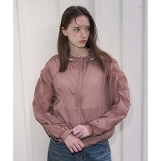 LEATHERY 퍼커링 시어 윈드 자켓 h+ [NU ROSE] 409754, FREE