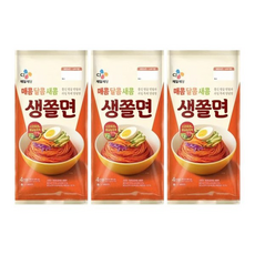 (신세계라이브쇼핑)CJ 생쫄면(4인), 909g, 3개