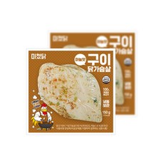 미쳤닭 훈제 닭가슴살 구이 마늘맛, 16개, 150g