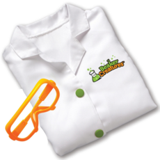 첫 과학 시리즈) 안전 가운과 안경 Primary Science Lab Gear, 혼합, 1개