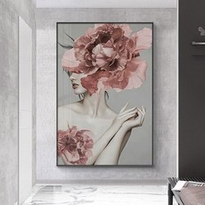 혜문전방 감성 인물 그림액자C 40CM*60CM