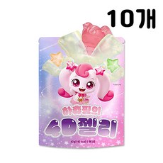 캐치티니핑 하츄핑의 4D 젤리, 42g, 10개, 혼합과일