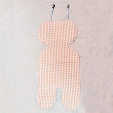 Gongli Panda 嬰兒苧麻推車涼席坐墊, 薴麻粉無刺繡圖案 - 1件裝, 1套