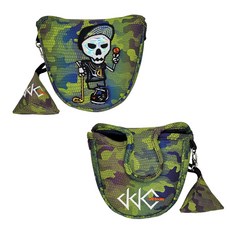 Dodam Sports 變色龍骷髏推桿套 雙球型, 綠色, 1個