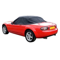마즈다 미아타 MX5 MK3 MK3.5 교체용 방수 자동차 커버 블랙 소프트 탑 루프 보호대 하프 커버, 1개