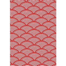 (영문도서) Japanese Kanji Practice Paper Notebook: 130 sheets Asian Calligraphy Red Geometric Artwork Paperback, Createspace Independent Pub..., English, 9781724796189