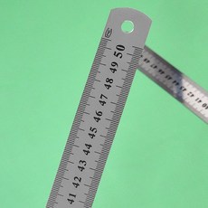 스틸자 금속자 양면사용 스텐 직선눈금자 50cm