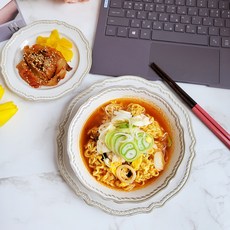 빈티지 앤틱 클래식 로즈 플레이트 대접 국대접 디너 양각 그릇, 1개