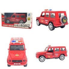 寶島英雄 消防警車 聲光迴力合金警車 紅色休旅車 ST安全玩具, 1個