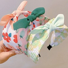 銀色花朵寬絲帶幼兒頭帶套組