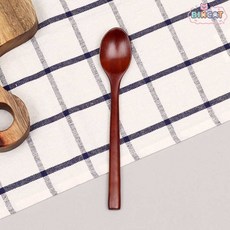 옻칠 나무 머그 스푼 로즈우드 우드 핸메이 티스푼 수제 디저트 빅캣마켓