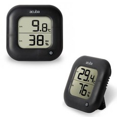 습도계 온도계 메모리 온 블랙 기능 디지털 70743pc 1(pc), 색상, 1개