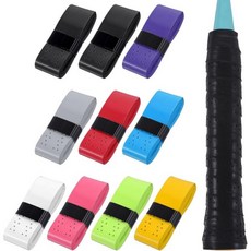 라켓 그립 교체 테니스 손잡이 테이프 10개PU 미끄럼 방지 건조한 느낌의 땀 흡수 편안한 오버그립 랩 배드민톤용