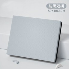 균형 사각 매트 50x40x6cm 필라테스 패드 요가 홈트 헬스장 두꺼운운동매트 밸런스 체, 1개, M. 회색 블랙 믹스 대형 50x40x6cm